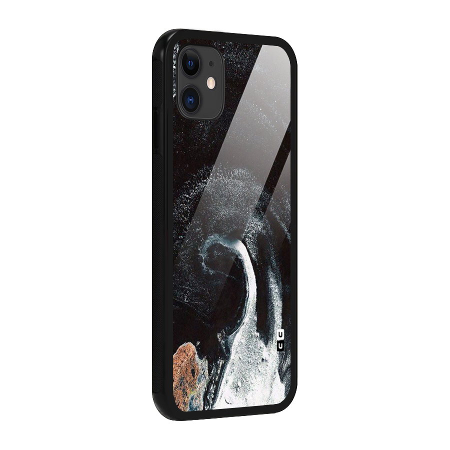 Sea Ice Space Art Glass Back Case for iPhone 11