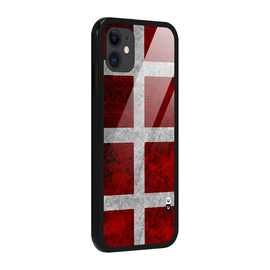 Silver Lines Glass Back Case for iPhone 11