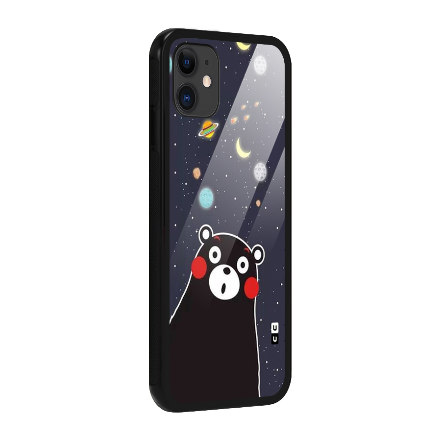 Space Bear Glass Back Case for iPhone 11