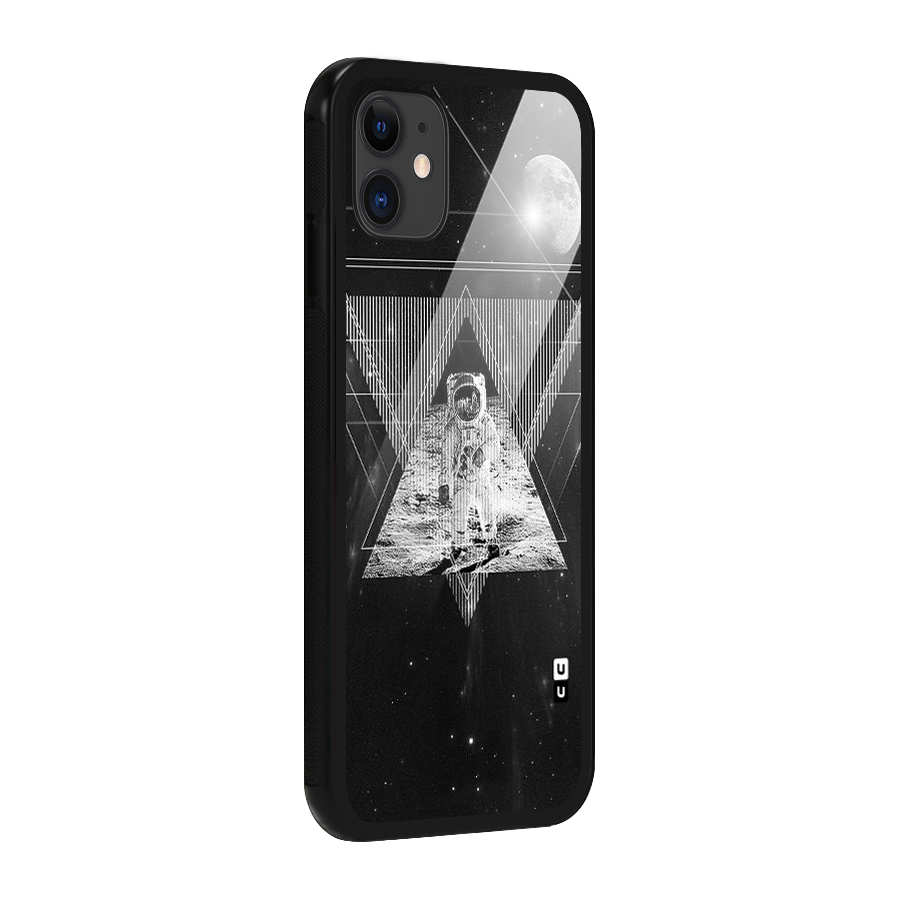 Space Triangle Abstract Glass Back Case for iPhone 11