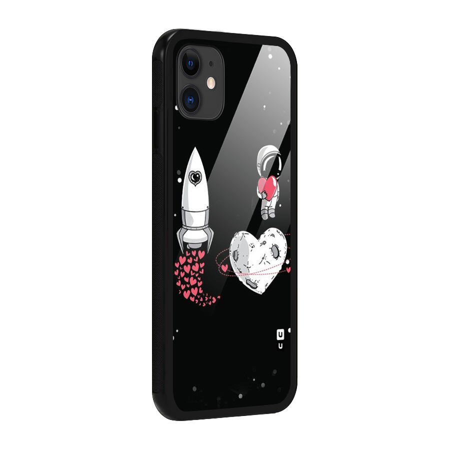 Spaceman Love Glass Back Case for iPhone 11