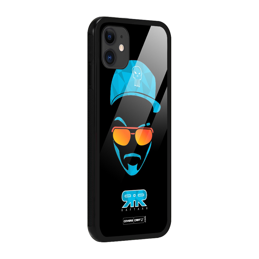 Special Raftaar Edition Blue Glass Back Case for iPhone 11