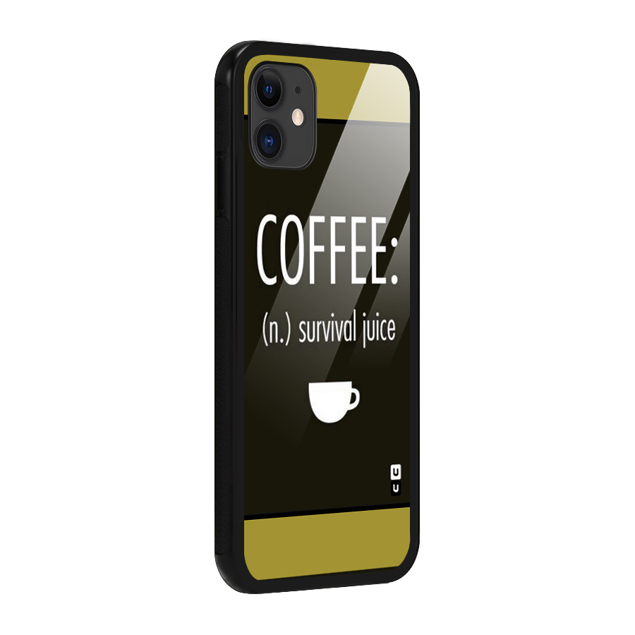 Survival Juice Glass Back Case for iPhone 11