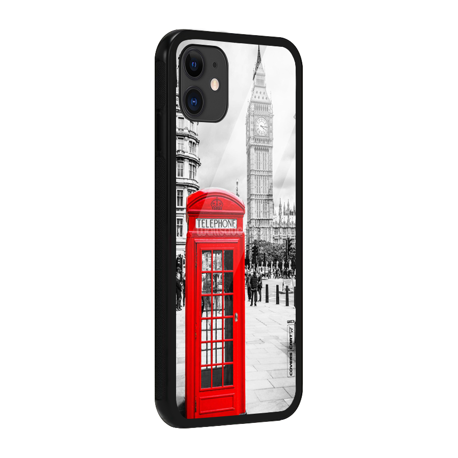 Telephone Booth Glass Back Case for iPhone 11