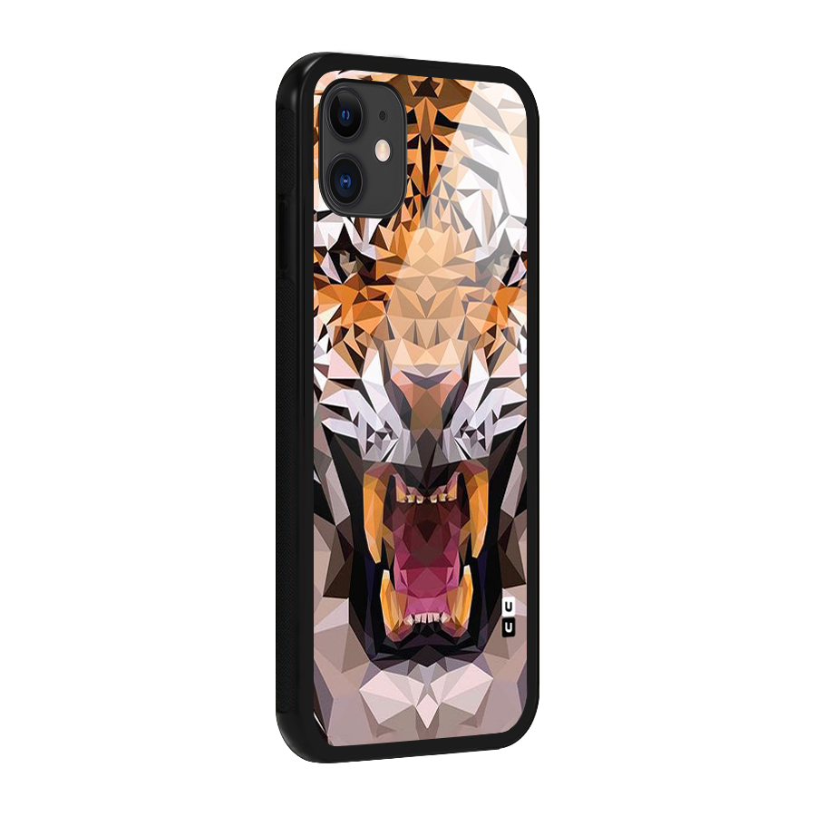Tiger Abstract Art Glass Back Case for iPhone 11