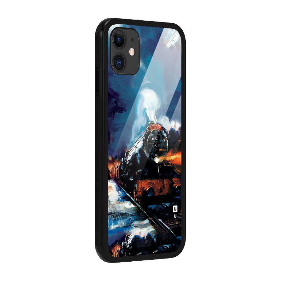 Train Art Glass Back Case for iPhone 11