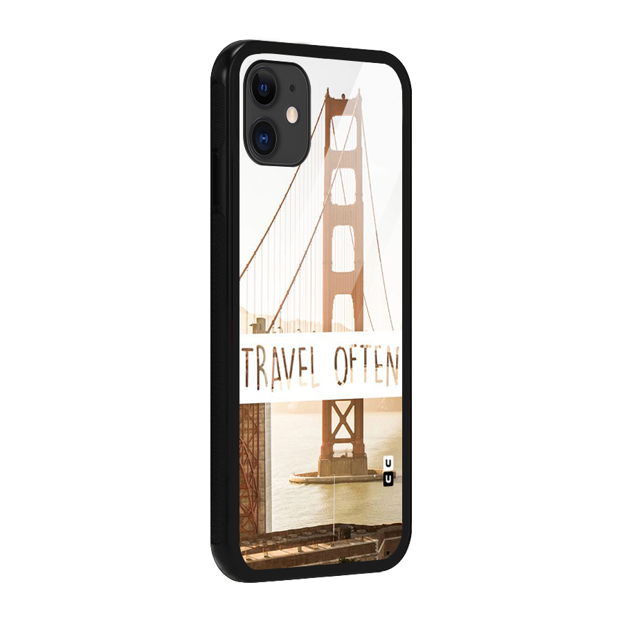 Travel Often Glass Back Case for iPhone 11