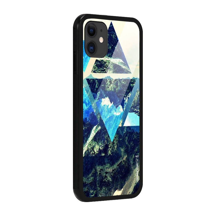 Triangular View Glass Back Case for iPhone 11