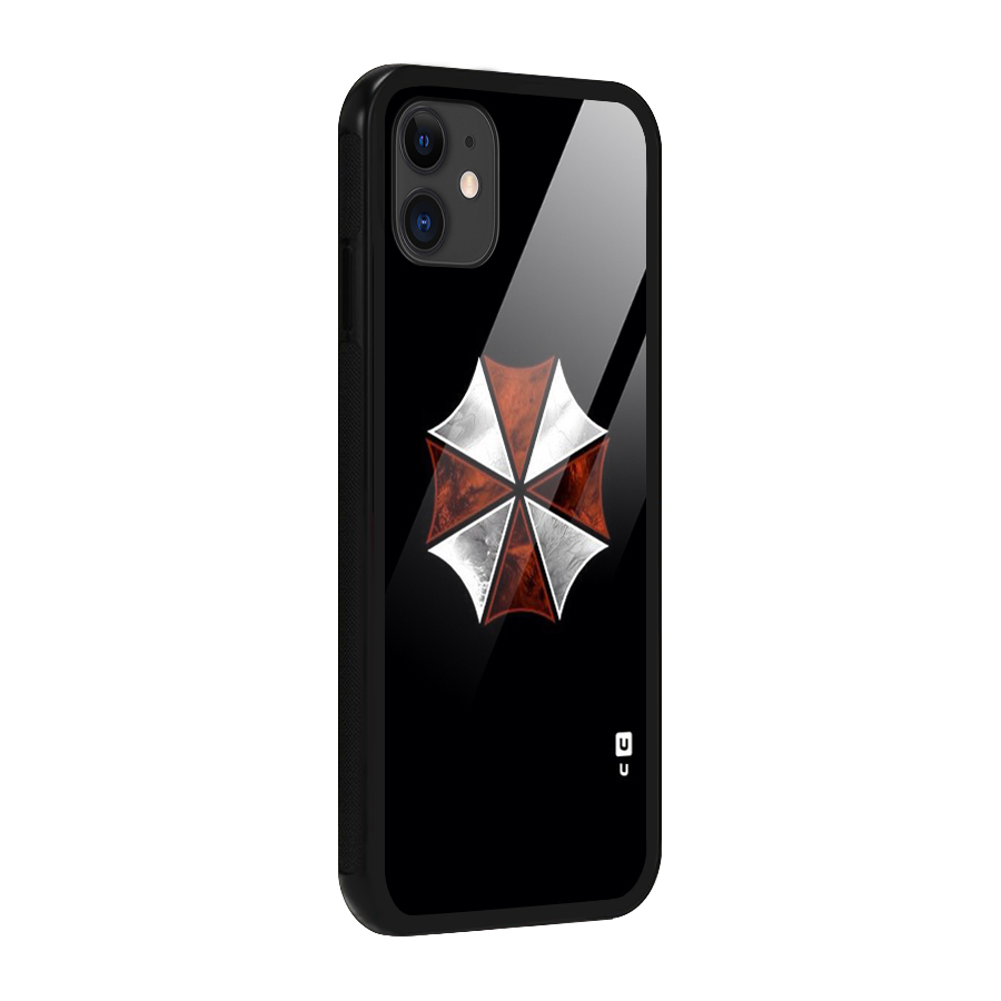 Umbrella Design Glass Back Case for iPhone 11