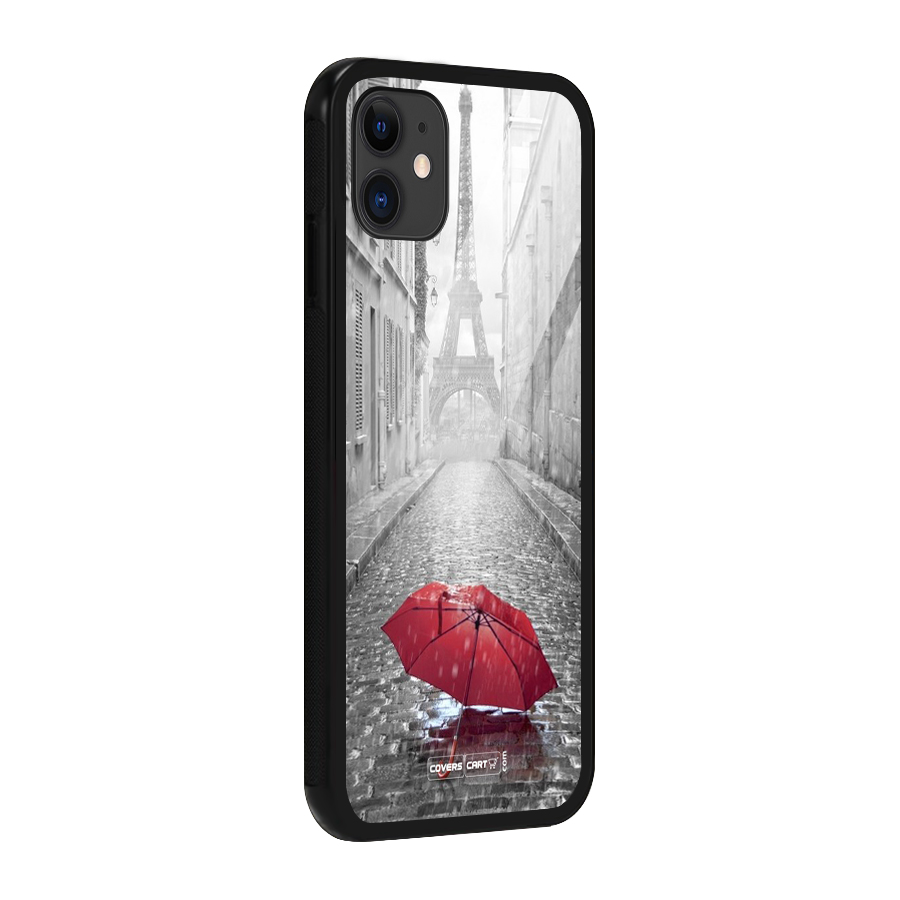 Umbrella Paris Glass Back Case for iPhone 11