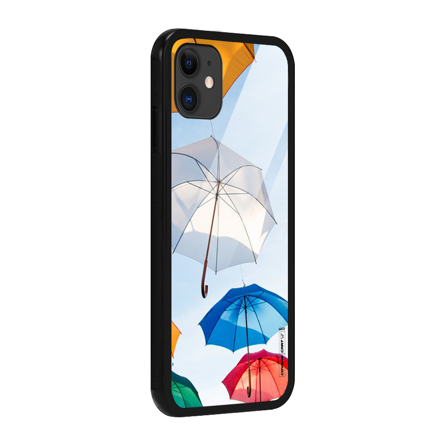 Umbrella Sky Glass Back Case for iPhone 11