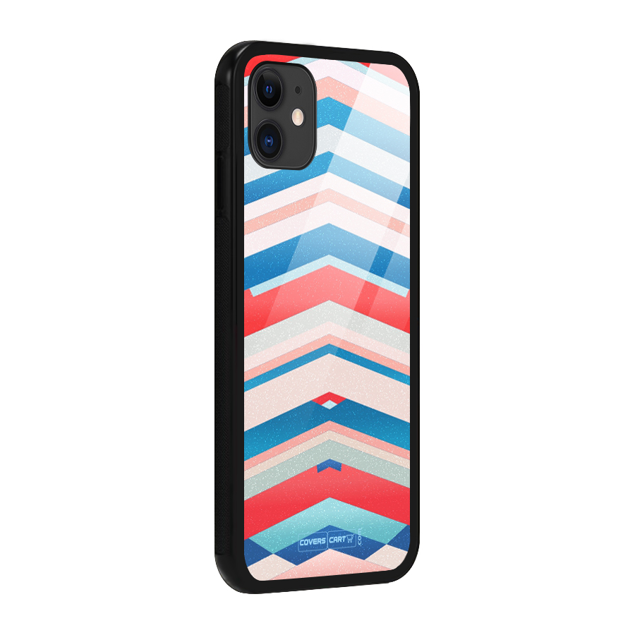 Unique Vibrant Colours Glass Back Case for iPhone 11