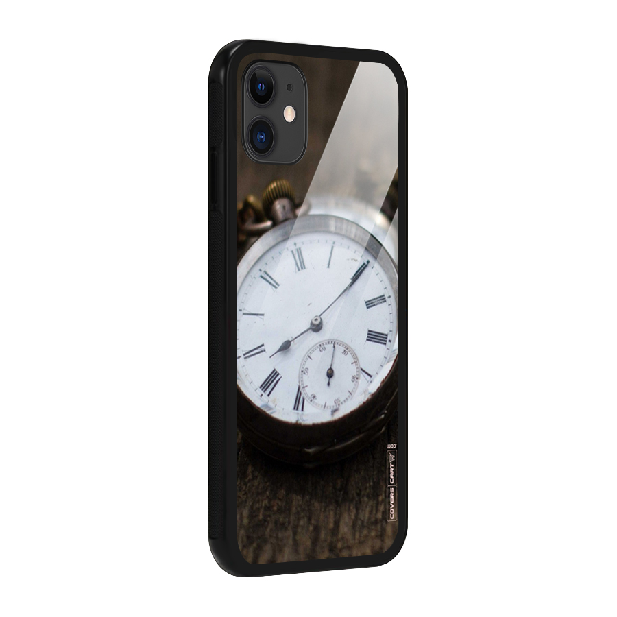 Vintage Clock Glass Back Case for iPhone 11
