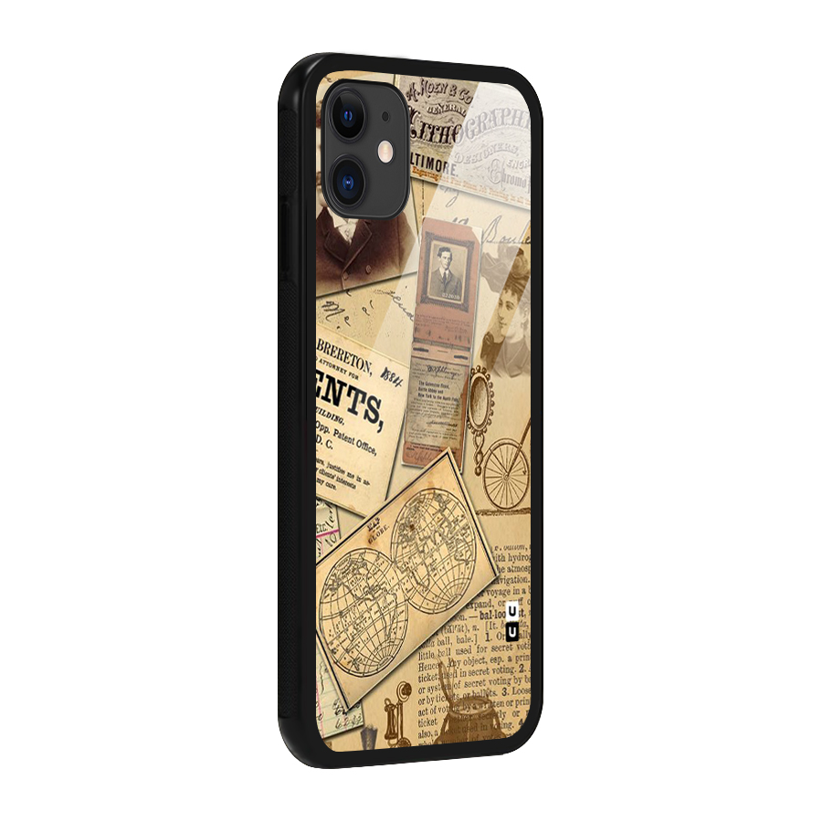 Vintage Memories Glass Back Case for iPhone 11