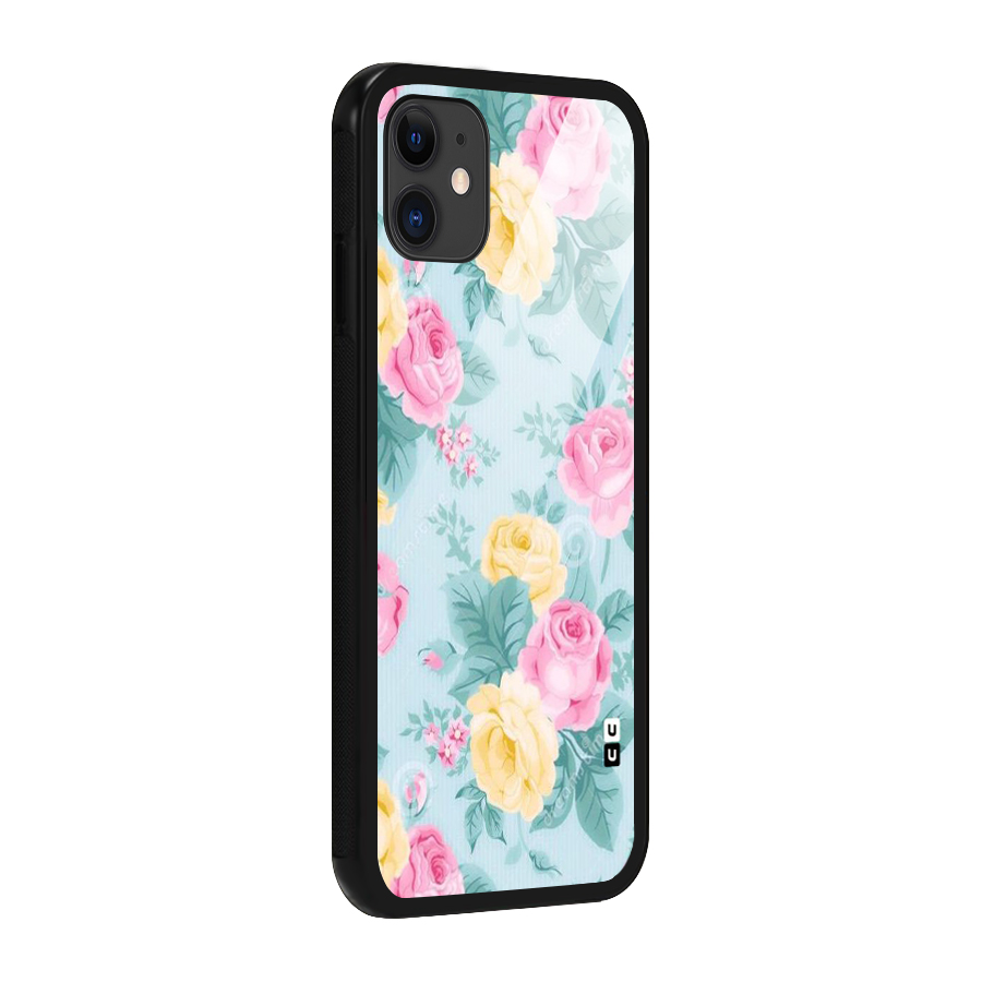 Vintage Pastels Glass Back Case for iPhone 11