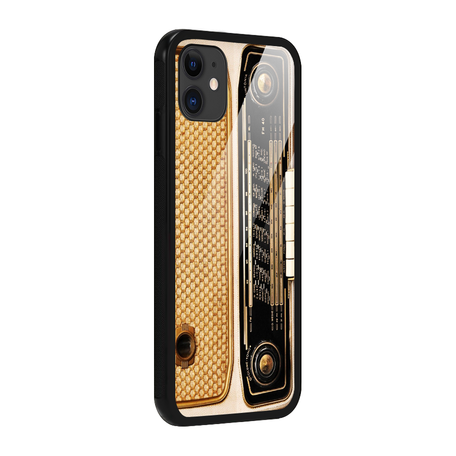 Vintage Radio Glass Back Case for iPhone 11