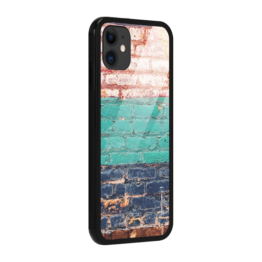 Wall Grafitty Glass Back Case for iPhone 11