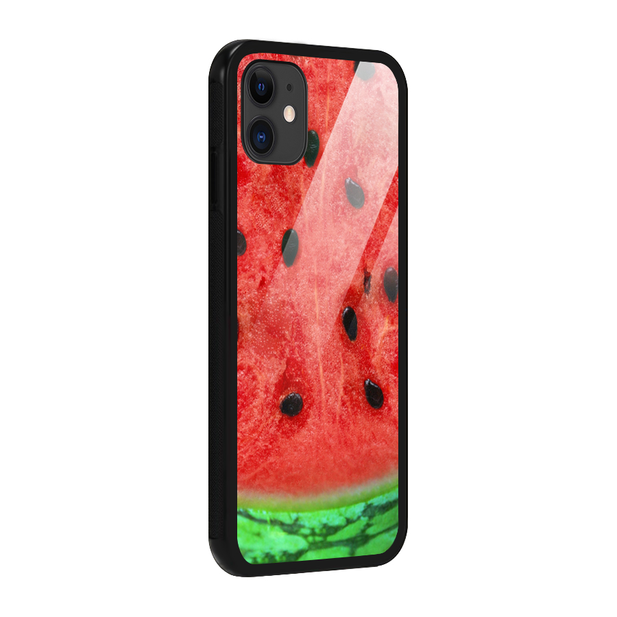 Watermelon Design Glass Back Case for iPhone 11