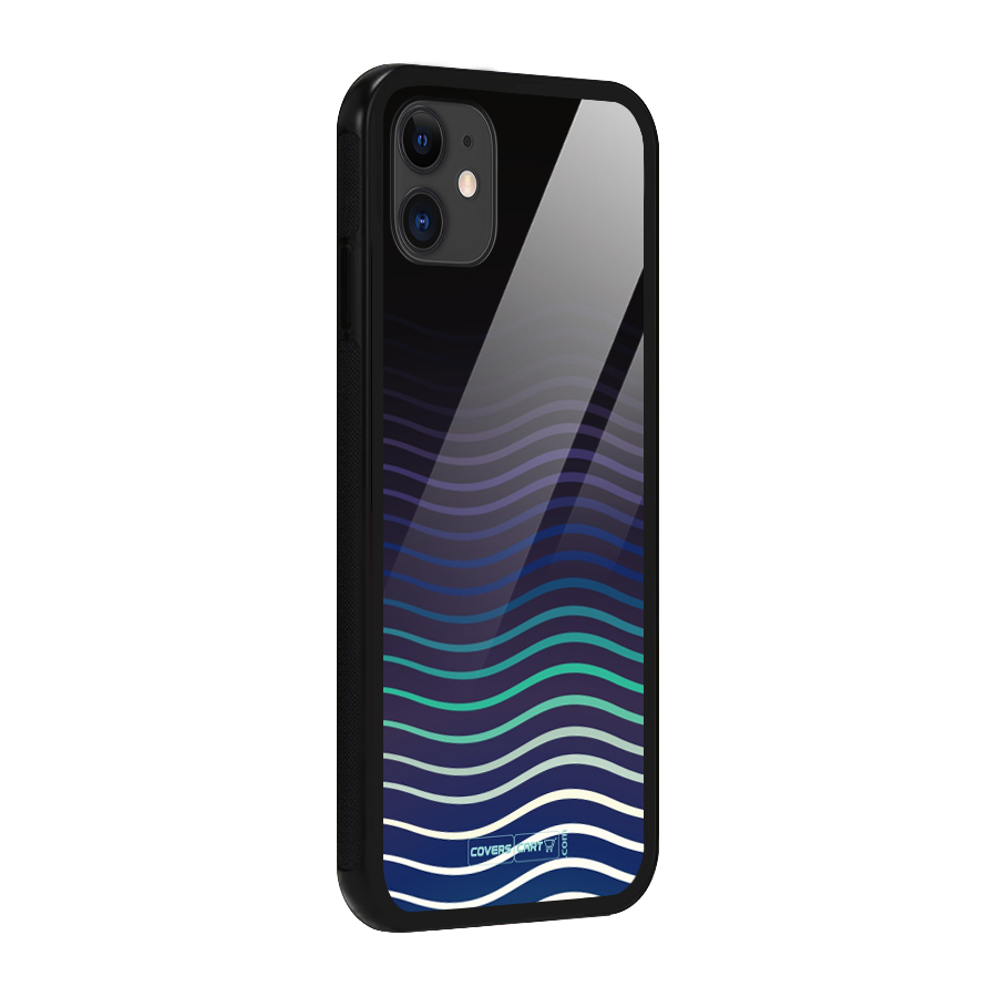 Wavy Stripes Glass Back Case for iPhone 11