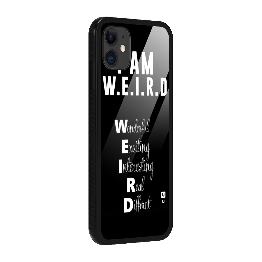 Weird Me Glass Back Case for iPhone 11