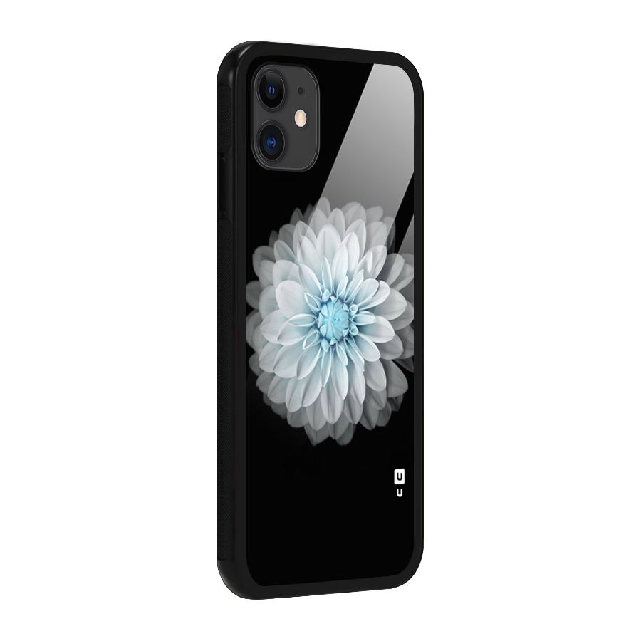 White Bloom Glass Back Case for iPhone 11