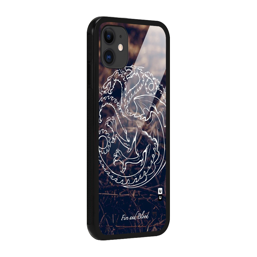 White Circle Glass Back Case for iPhone 11