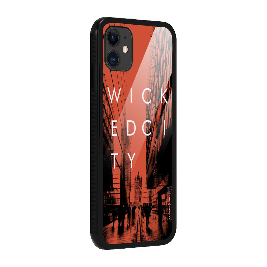 Wicked City Glass Back Case for iPhone 11
