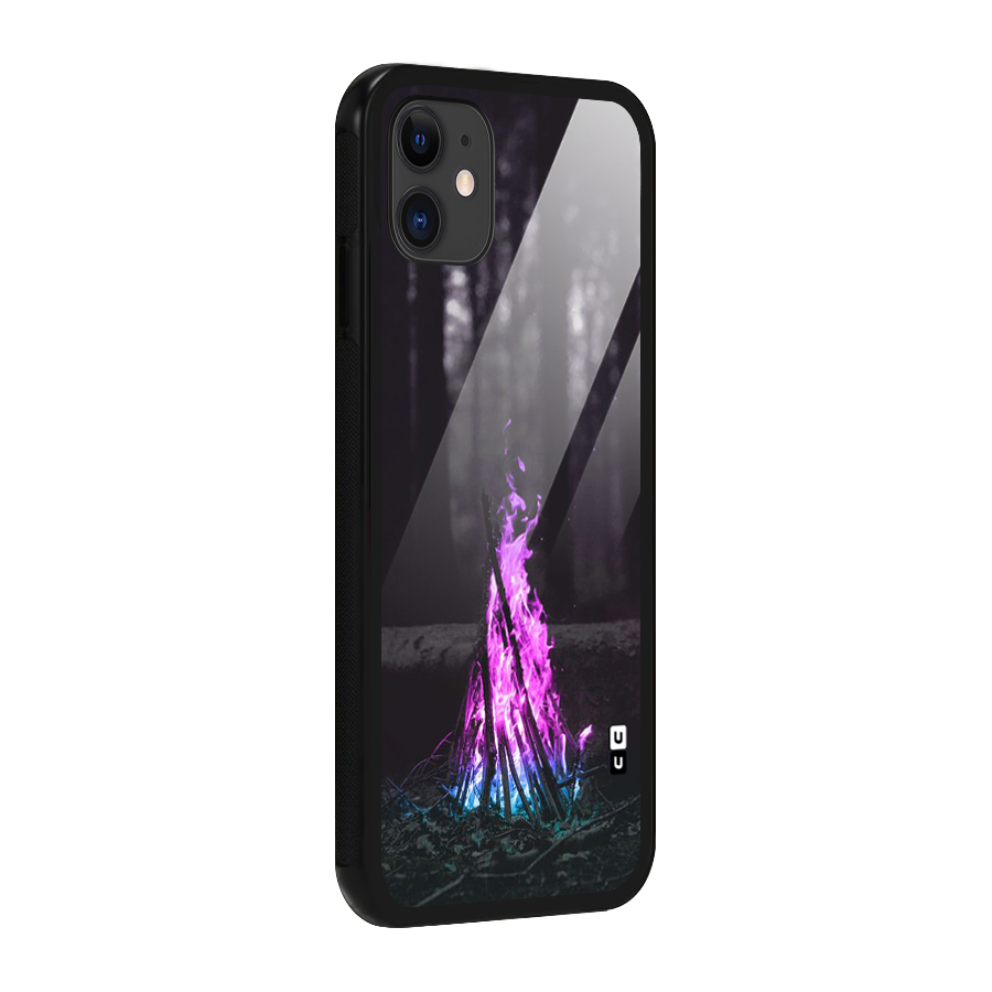 Wild Fire Glass Back Case for iPhone 11