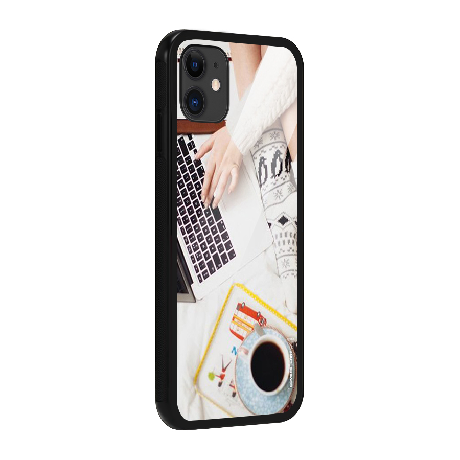 Winter Relaxation Glass Back Case for iPhone 11