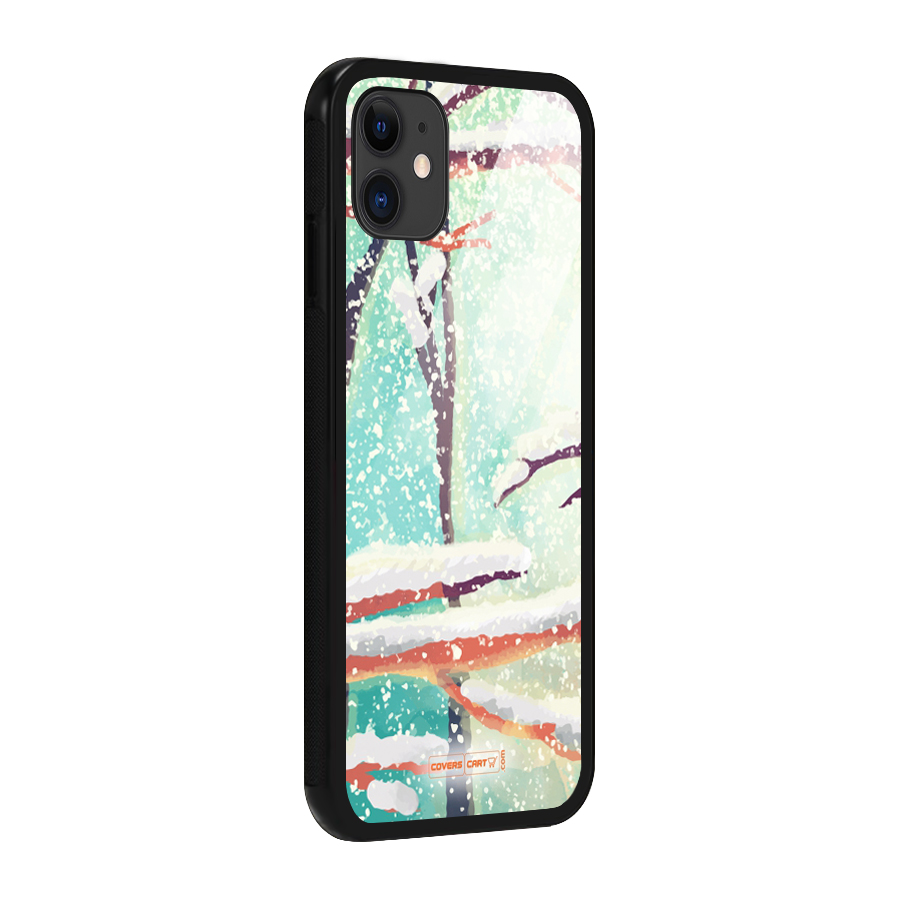 Winter Season Glass Back Case for iPhone 11