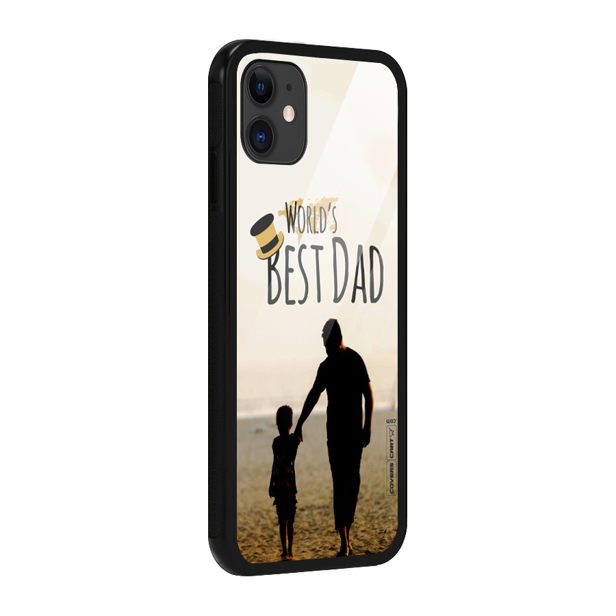 Worlds Best Dad Glass Back Case for iPhone 11