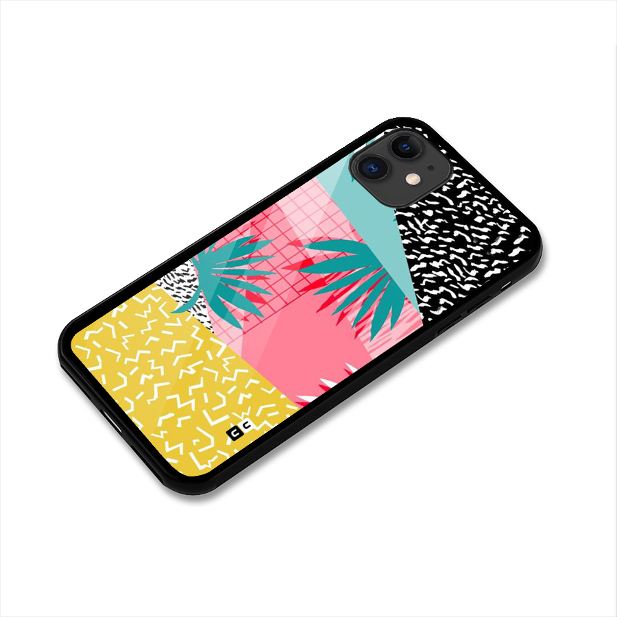 Abstract Grass Hues Glass Back Case for iPhone 11