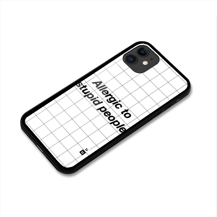 Allergic Glass Back Case for iPhone 11