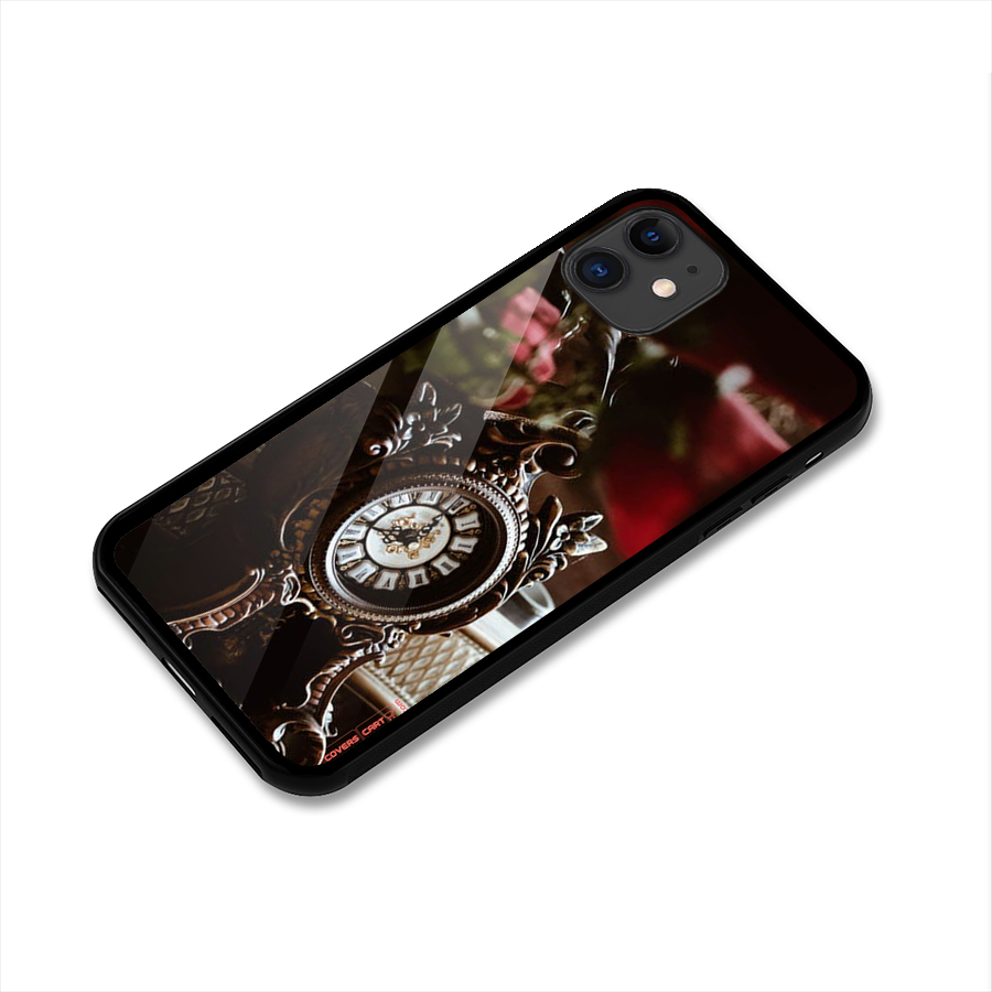 Ancient Clock Glass Back Case for iPhone 11