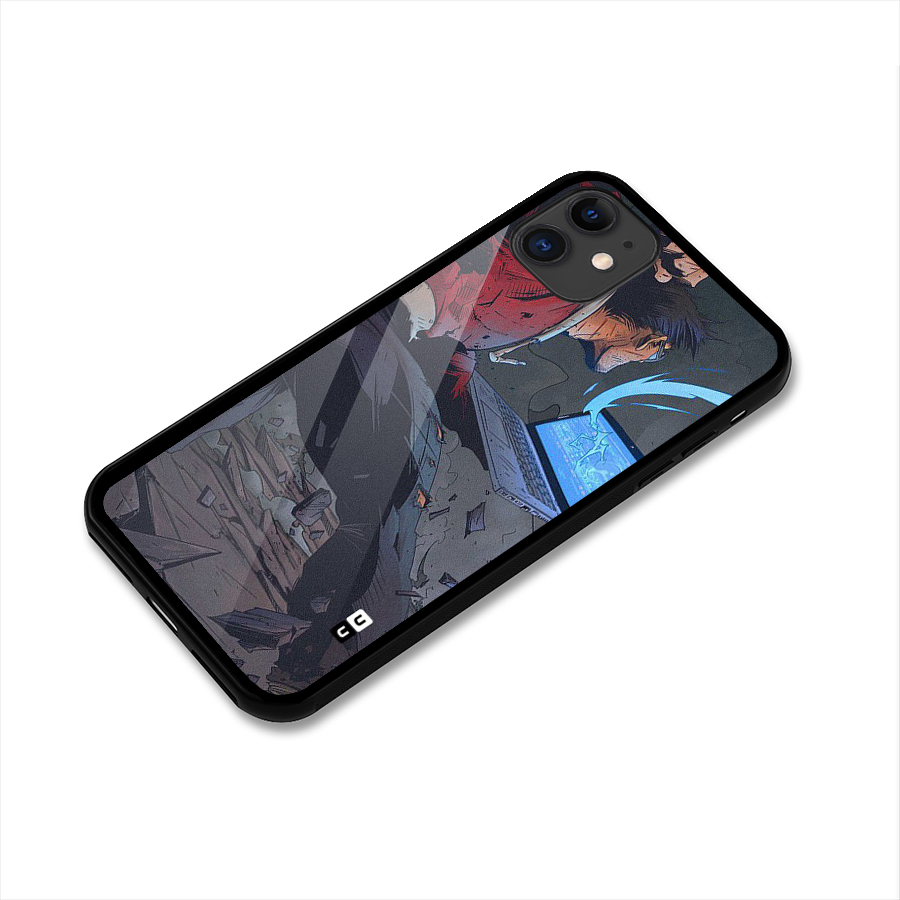Angry Programmer Glass Back Case for iPhone 11