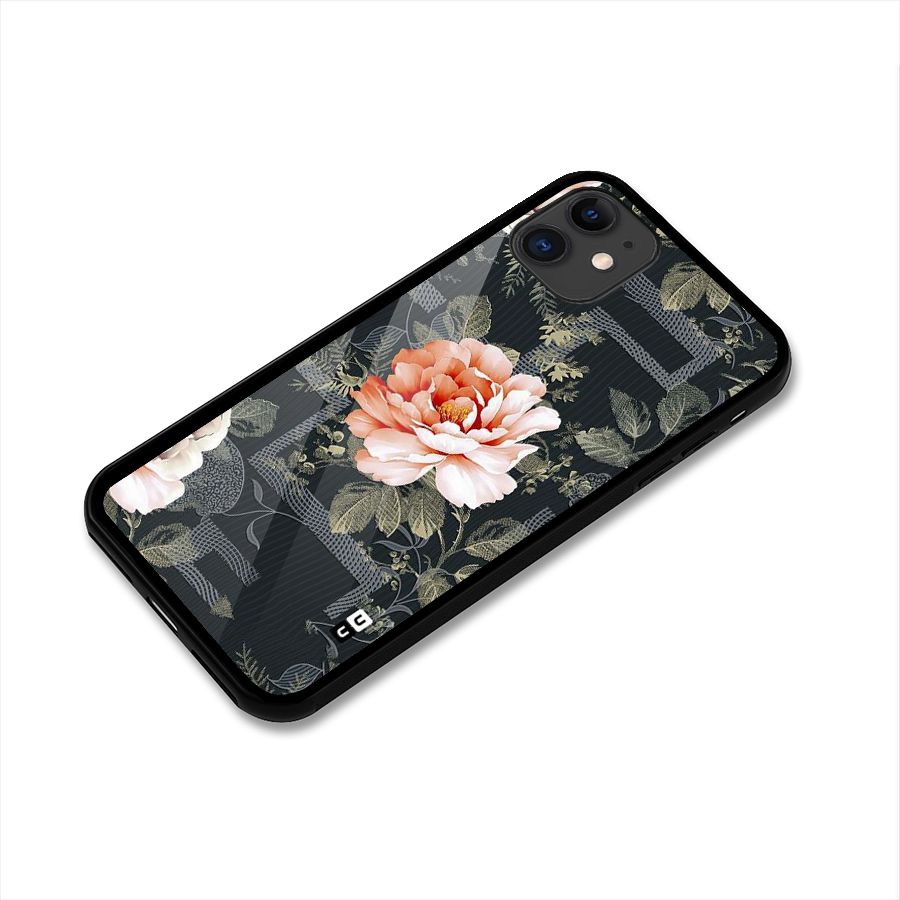 Art And Floral Glass Back Case for iPhone 11