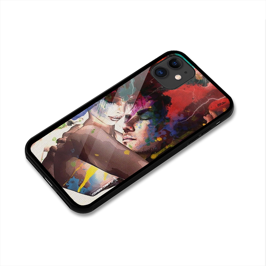 Artsy Romance Glass Back Case for iPhone 11