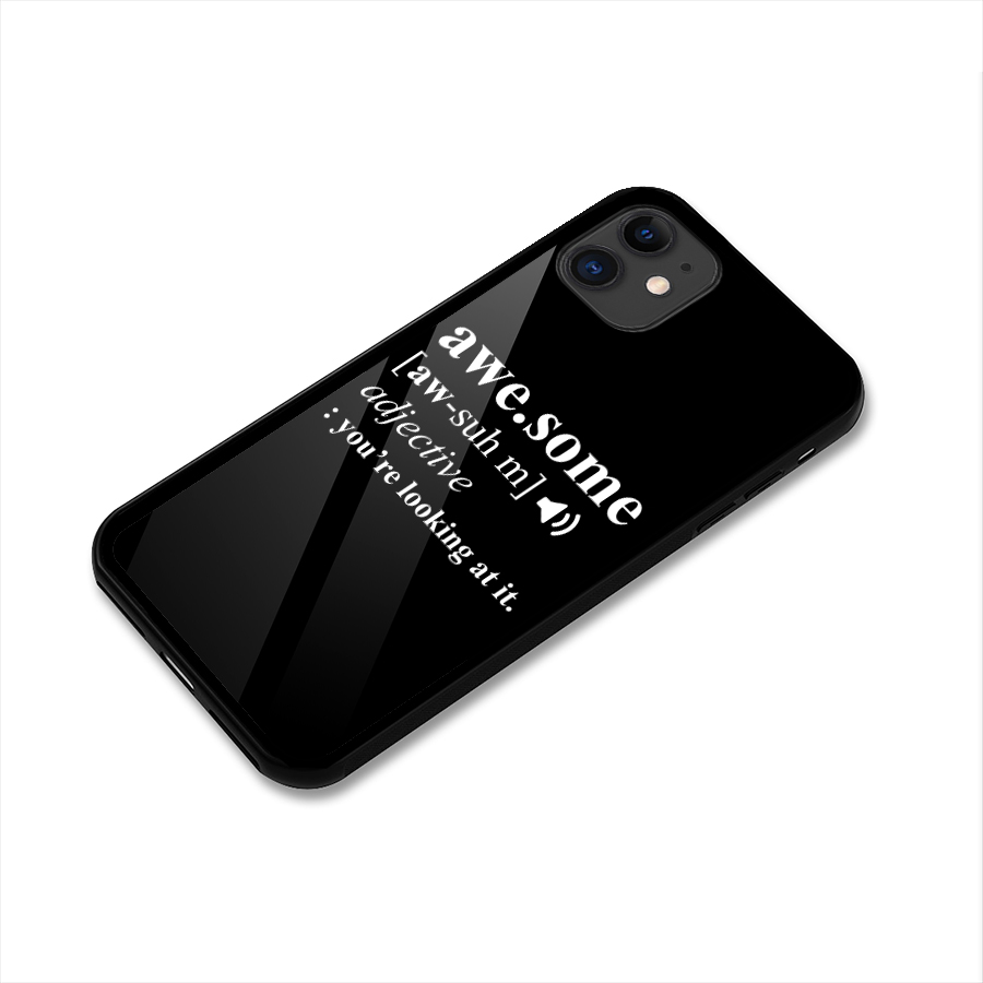 Awesome Looking at it Glass Back Case for iPhone 11