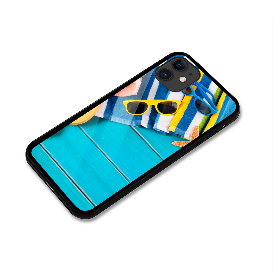 Beach Ready Glass Back Case for iPhone 11