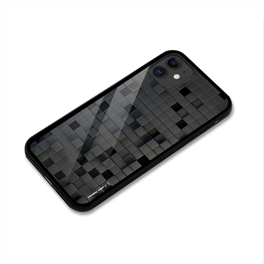 Black Bricks Glass Back Case for iPhone 11