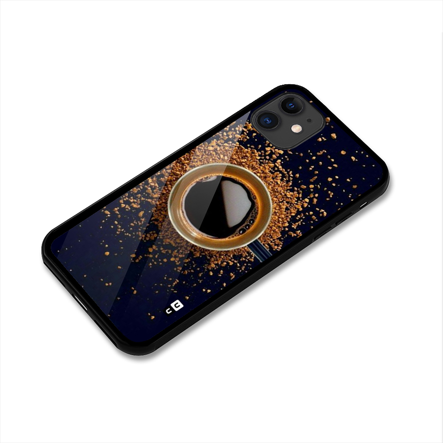 Black Coffee Glass Back Case for iPhone 11