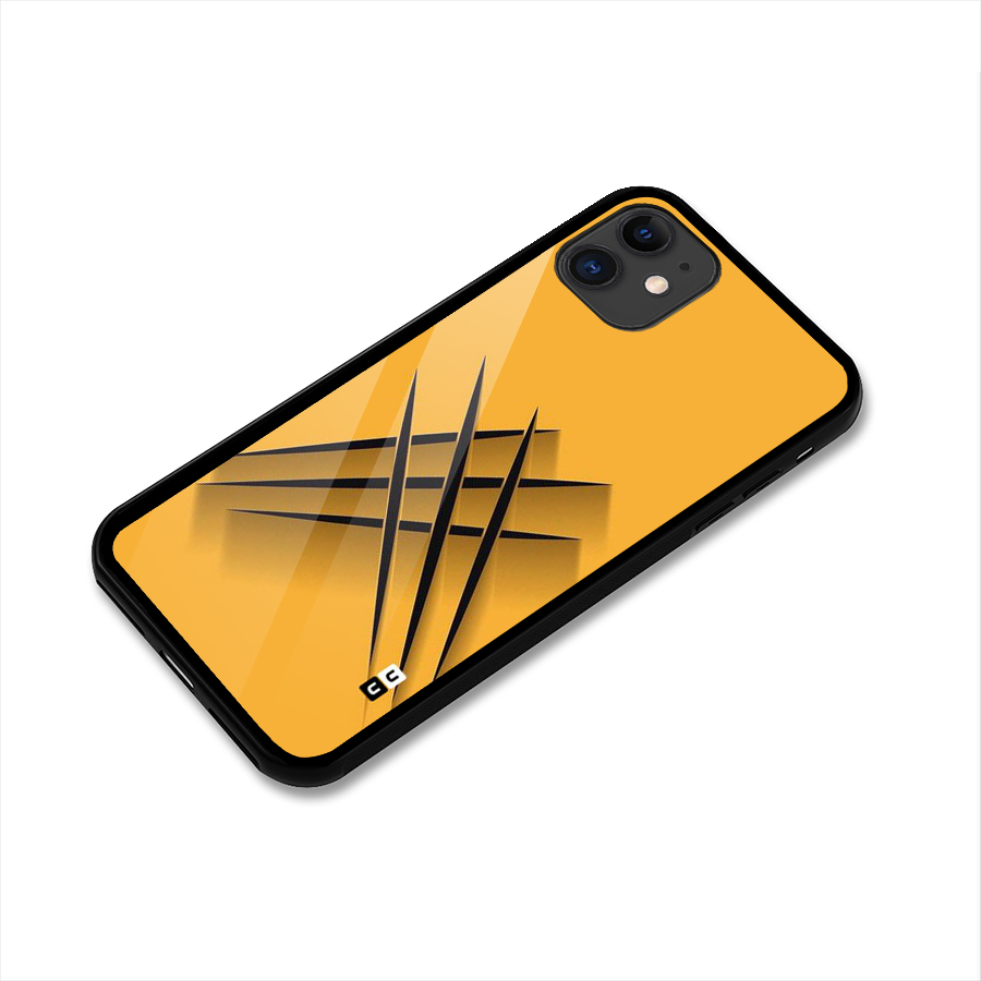 Black Paws Glass Back Case for iPhone 11