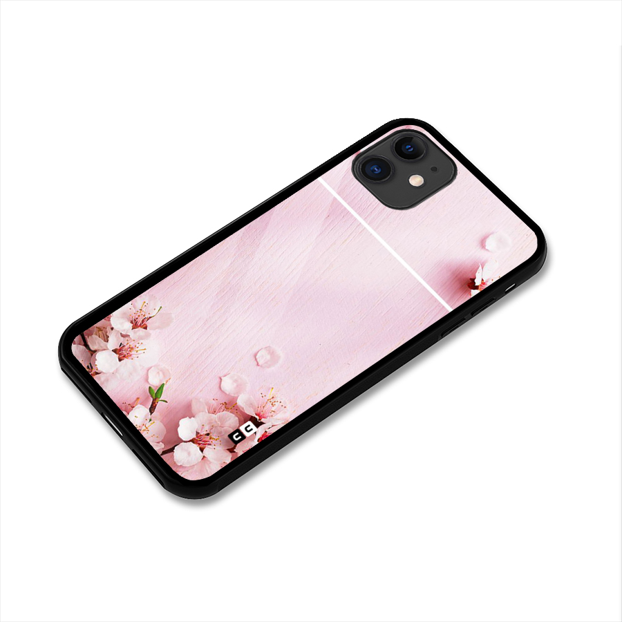 Blossom Frame Pink Glass Back Case for iPhone 11