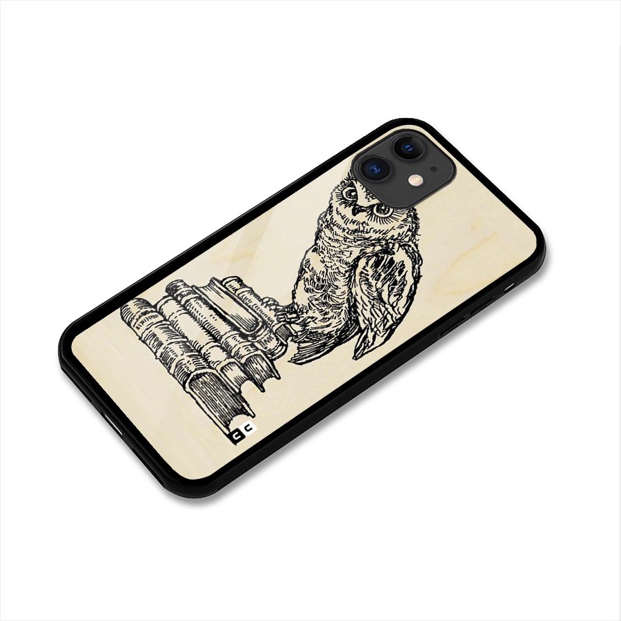 Book Owl Glass Back Case for iPhone 11