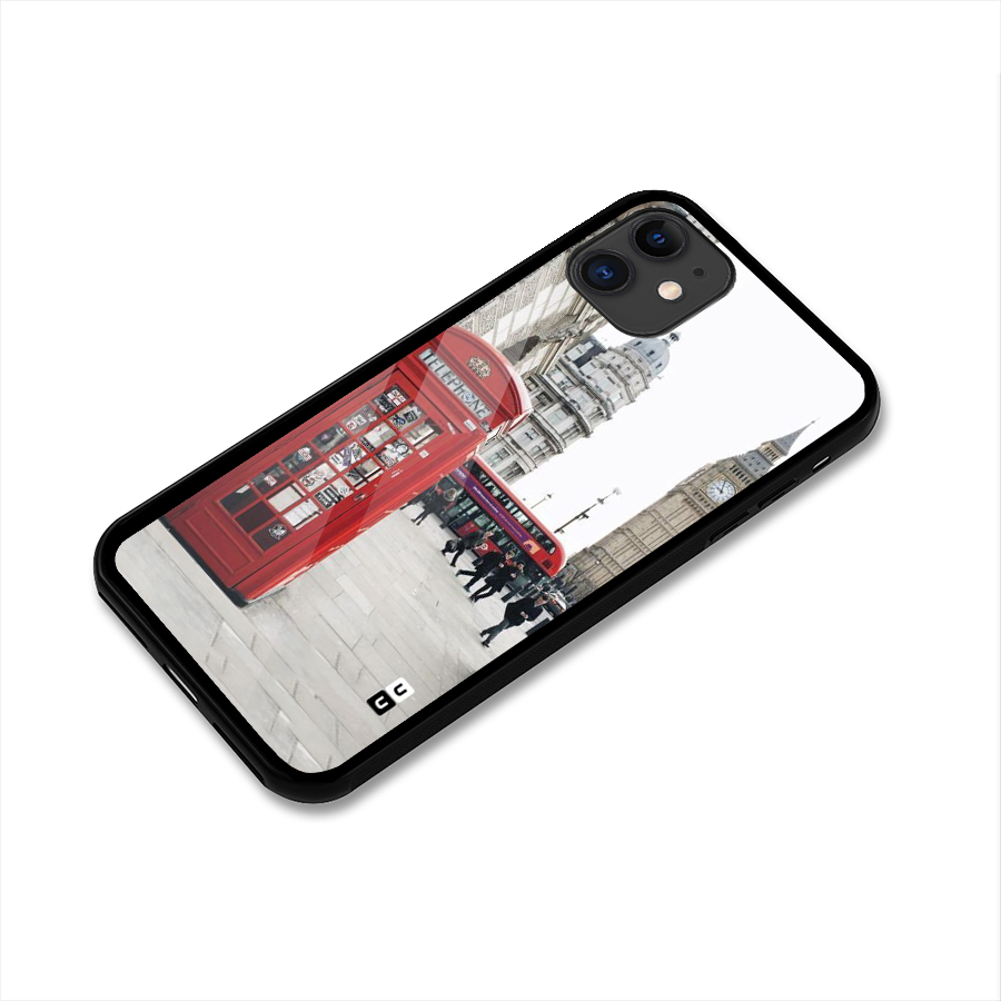 Booth In Red Glass Back Case for iPhone 11