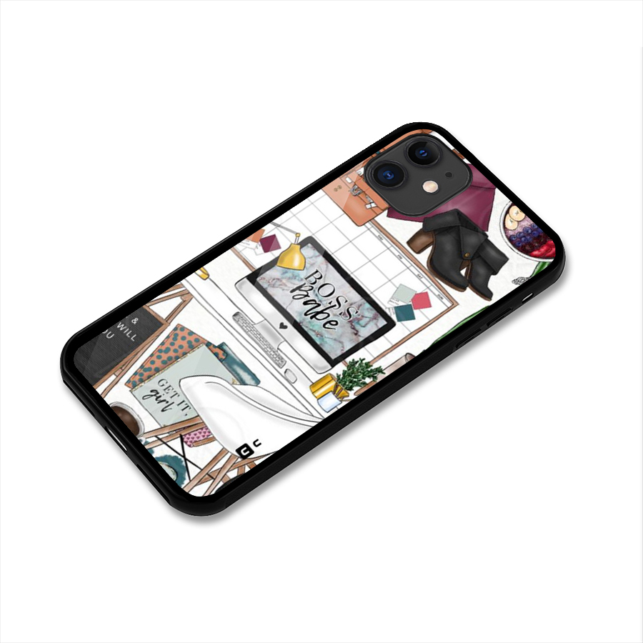 Boss Babe Glass Back Case for iPhone 11