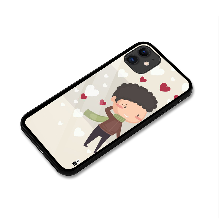 Boy in love Glass Back Case for iPhone 11