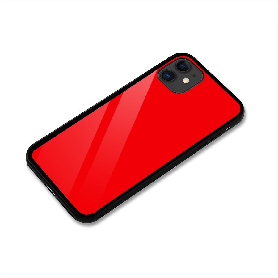 Bright Red Glass Back Case for iPhone 11