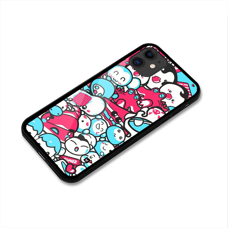 Bunny Quirk Glass Back Case for iPhone 11