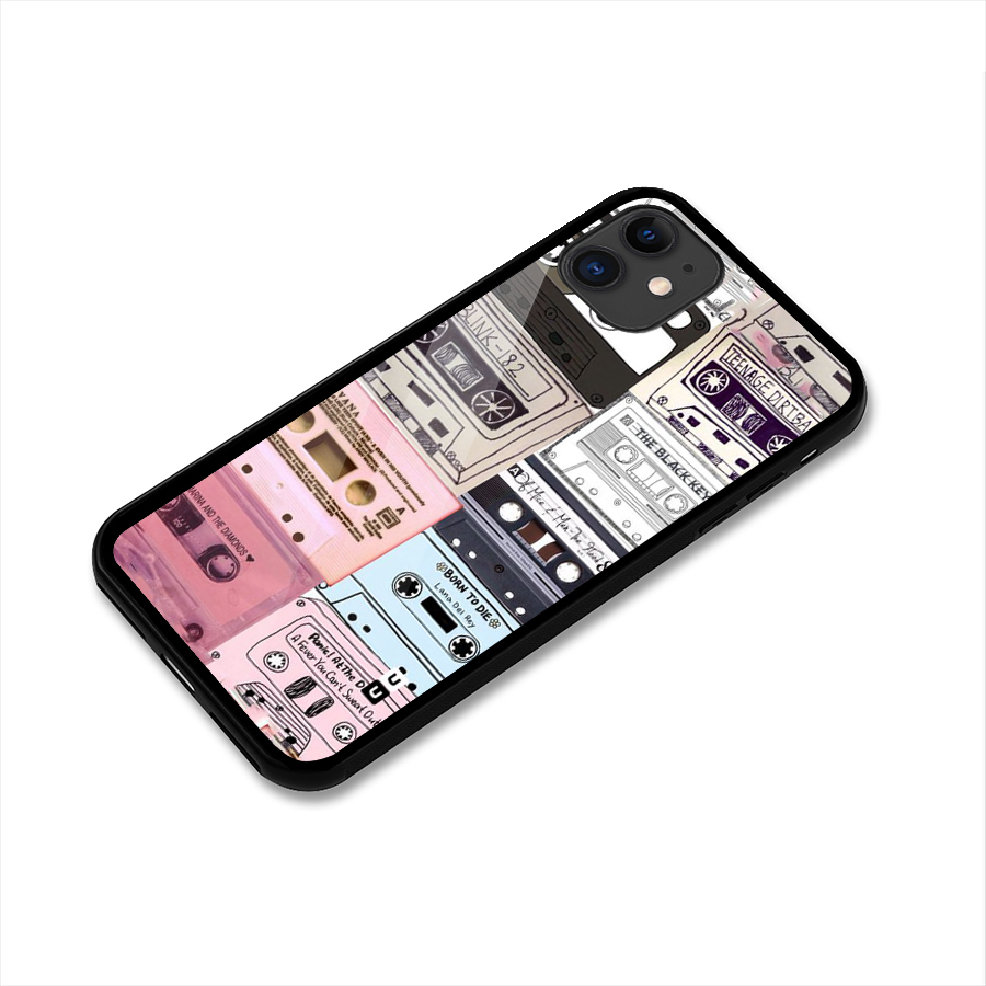 Casette Rolling Glass Back Case for iPhone 11